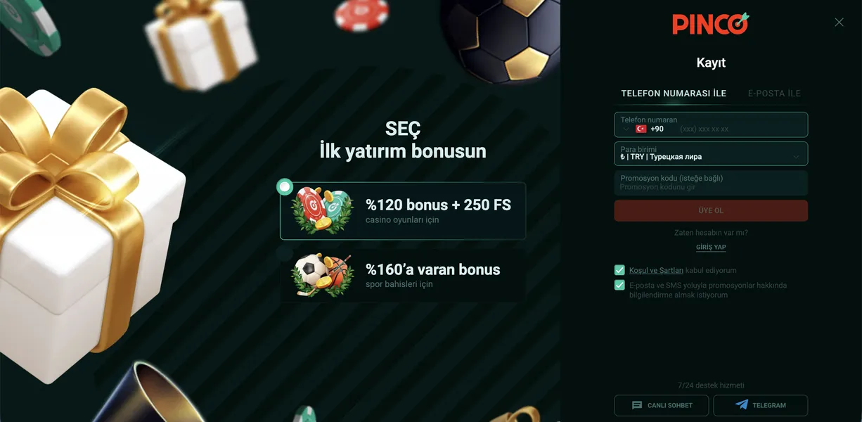 Pinco casino kayıt ve hesap açma rehberi: üyelik adımları ve doğrulama Pinco casino kayıt ve hesap açma rehberi